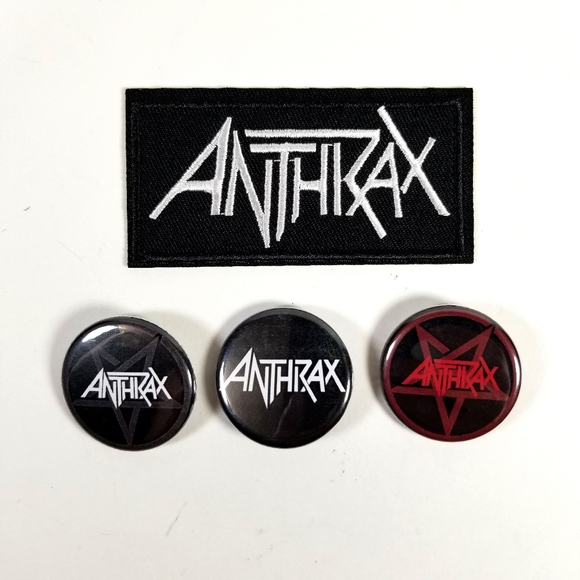 Anthrax Patch And Pin Set - Picture 1 of 2
